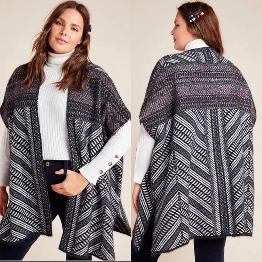 Anthropologie (Molly Bracken) Sally Geo Oversize Cardigan